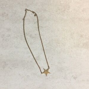 Gold star adjustable gold chain child necklace